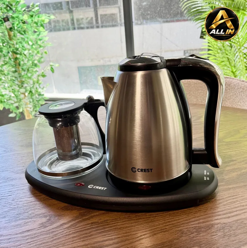 ابريق تسخين مزدوج زجاج 1.8 لتر CR-5064