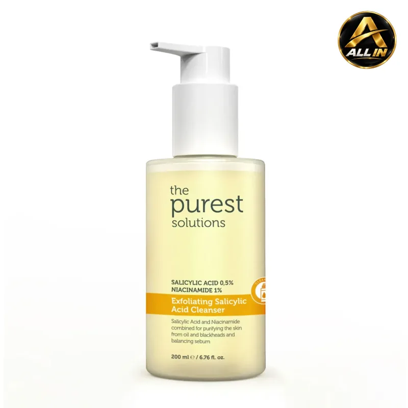 غسول السالسيليك اسيد للبشرة الدهنية والمختلطة Exfoliating Salicylic Acid Facial Cleanser Gel