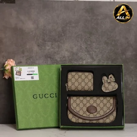 طقم شنطة 3 قطع GUCCI.