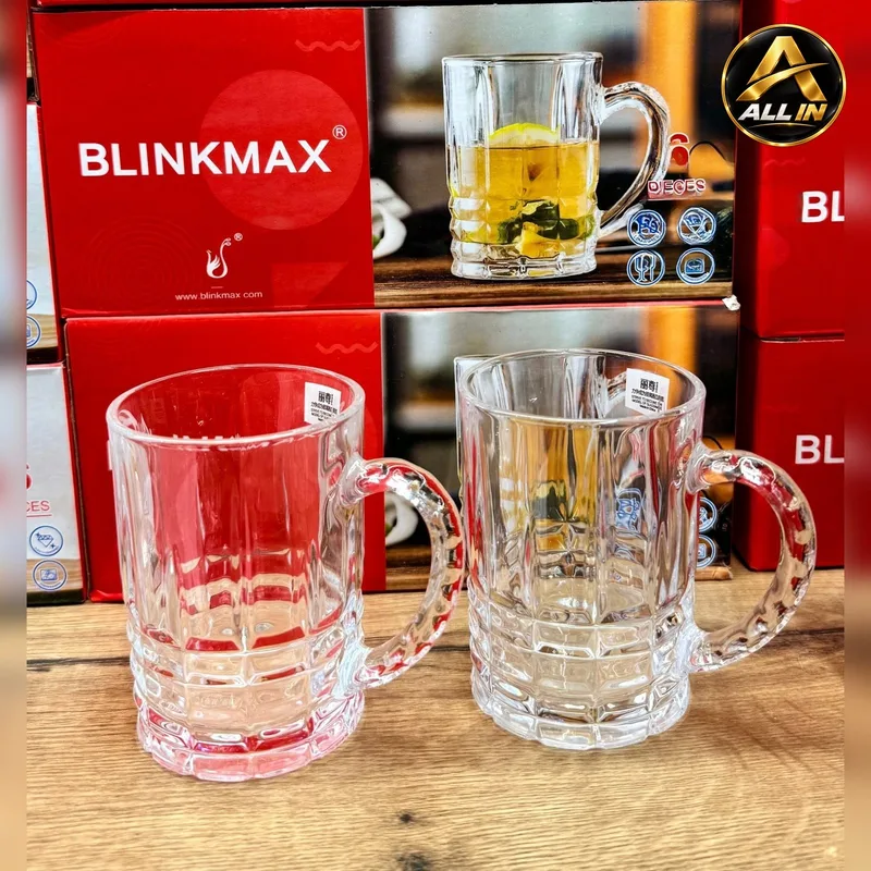 طقم كاسات شاي 6 زجاج BLINK مبزر KTZB129B