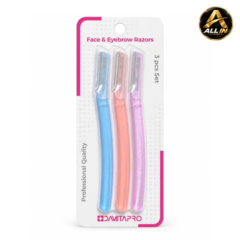 Davita Pro Face & Eyebrow Razors – 3 Pcs