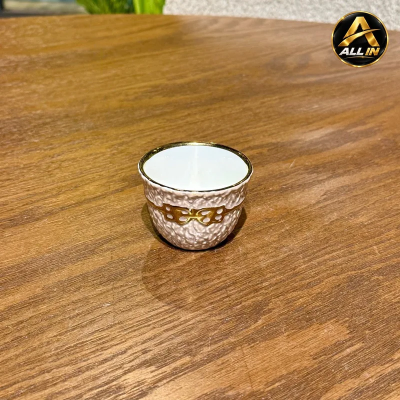 طقم فناجين سادة 12 بورسلان 2246W-4 + L4