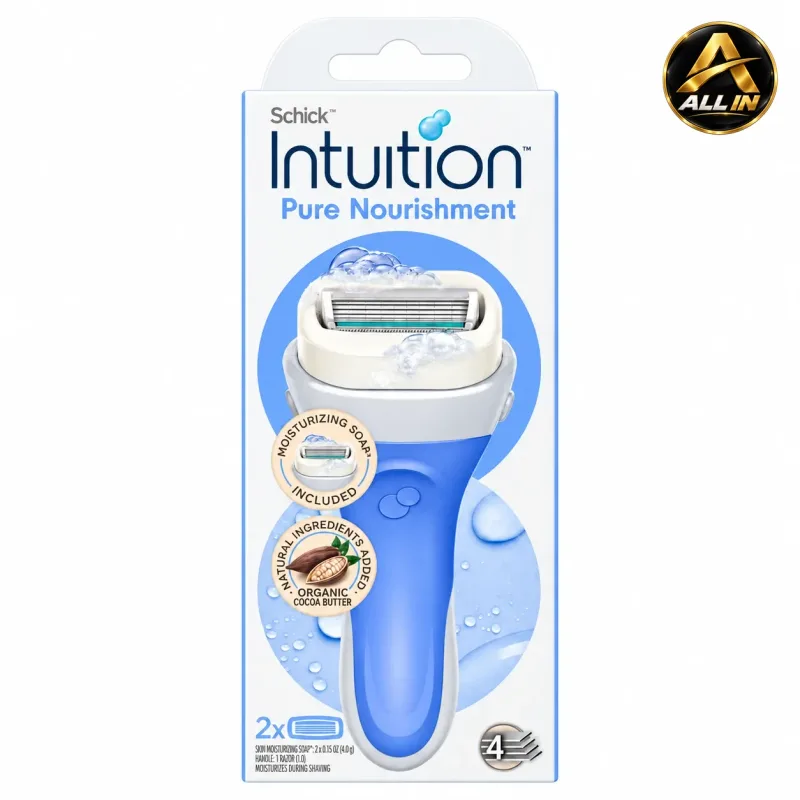 شفرة حلاقة نسائية – Schick Intuition Pure Nourishment Razor