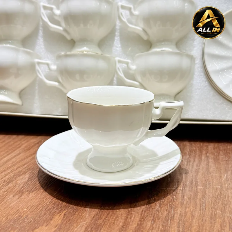 طقم فناجين قهوة 12+12 ابيض ADC117