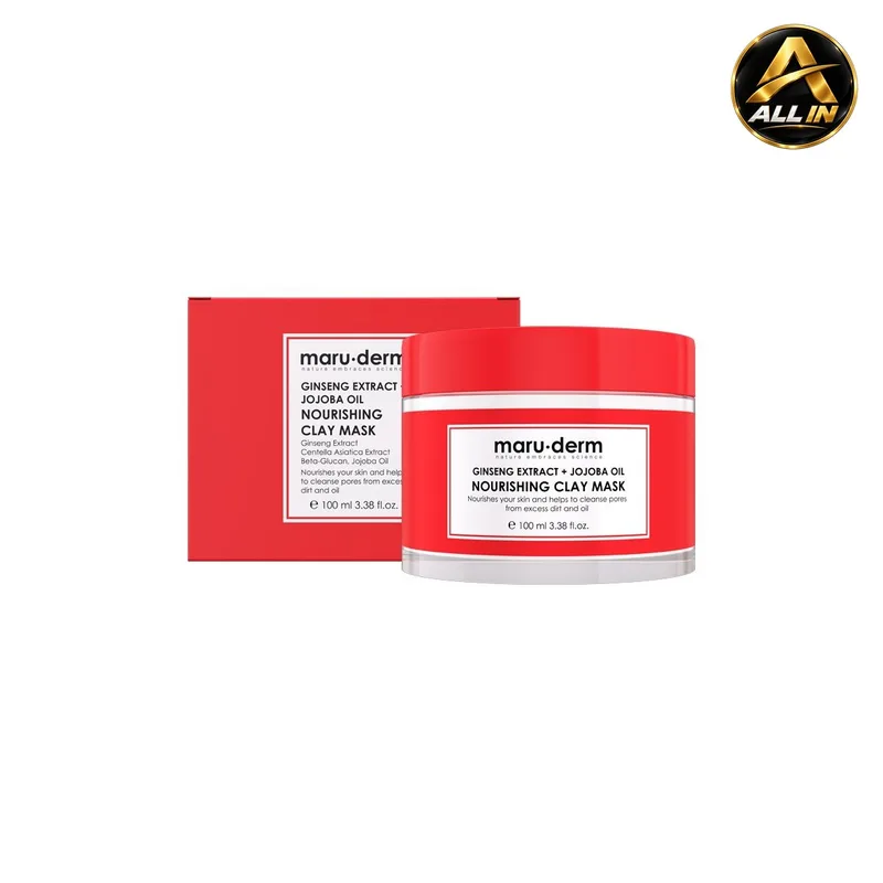 قناع الطين المغذي بالجينسينج+زيت الجوجوبا GINSENG EXTRACT+JOJOBA OIL NOURISHING CLAY MASK