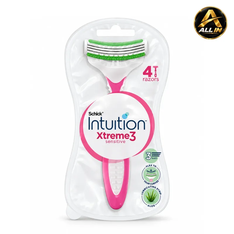 Schick Intuition Xtreme3 Sensitive Razors – 4 Pcs