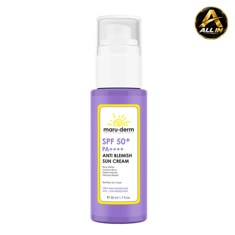 كريم واقي شمس مضاد للعيوب و التصبغات ANTI BLIMISH SUN CREAM 50 Spf