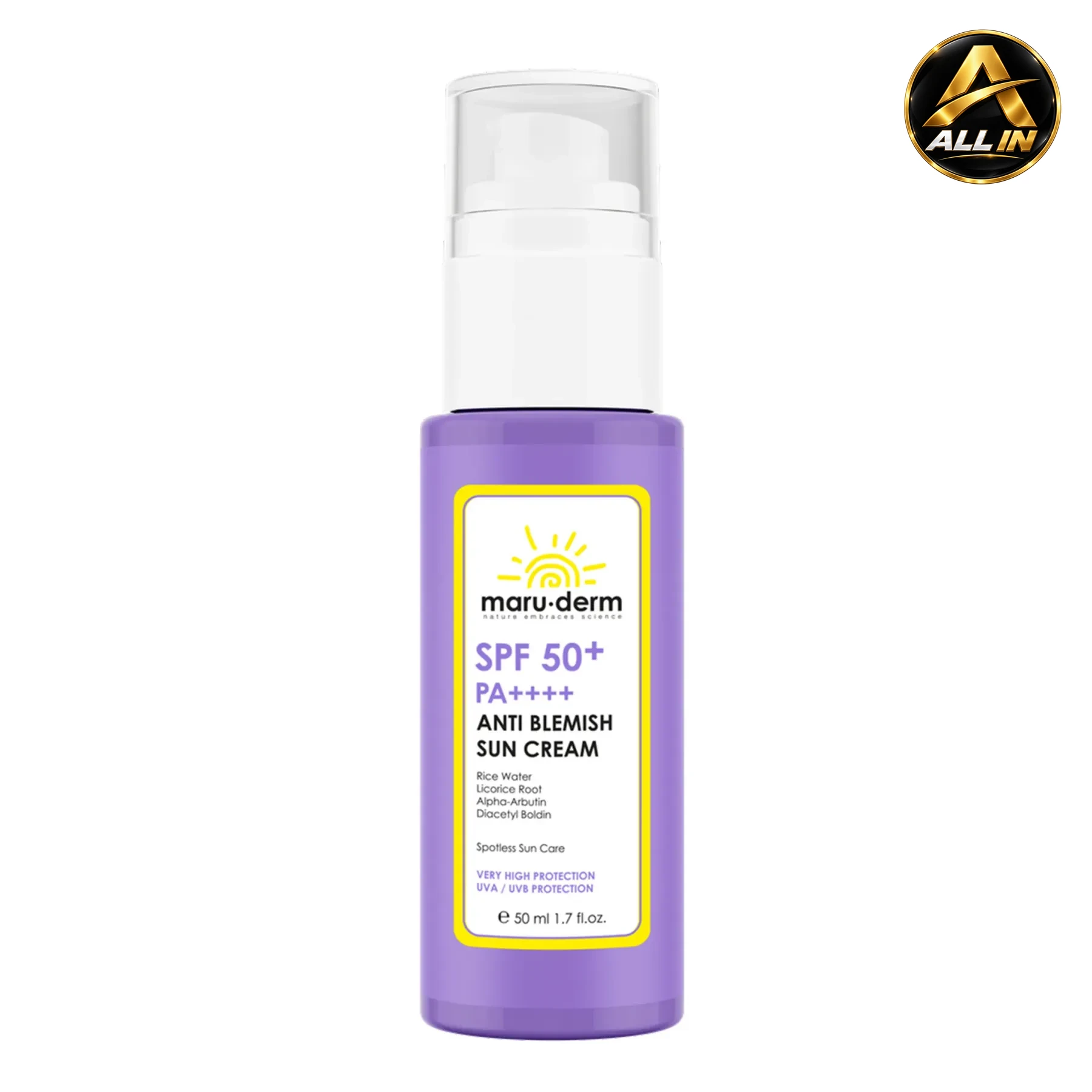 كريم واقي شمس مضاد للعيوب و التصبغات ANTI BLIMISH SUN CREAM 50 Spf، صورة 1