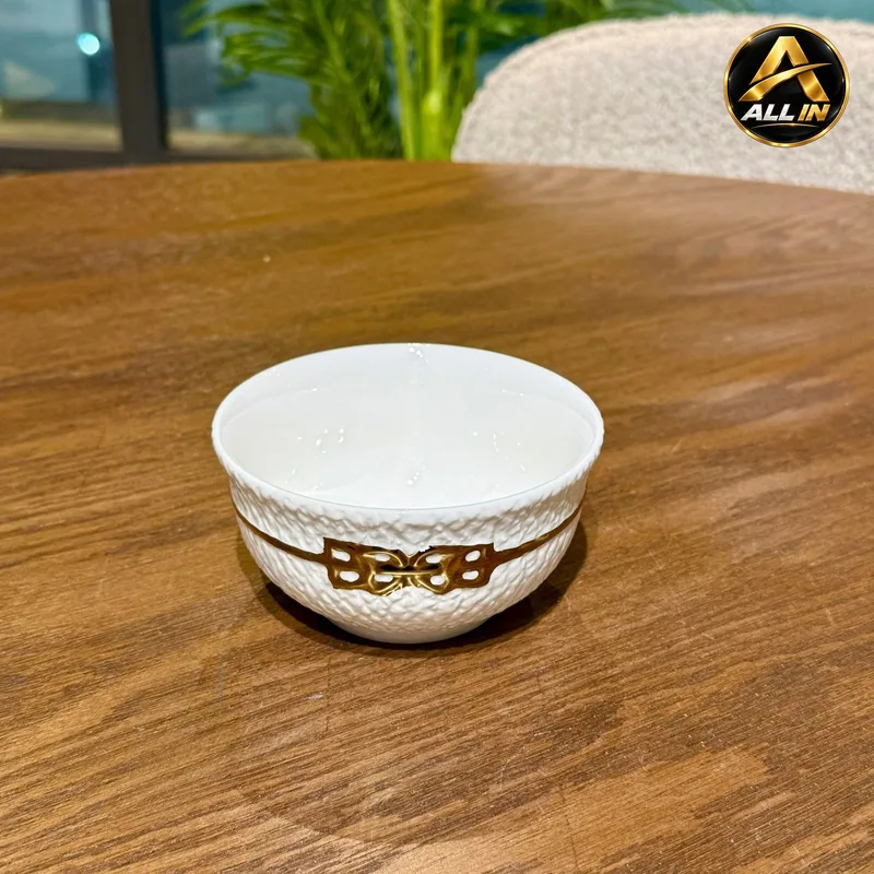 طقم صحون ضيافة 6 مدور 2246W-5 + L5