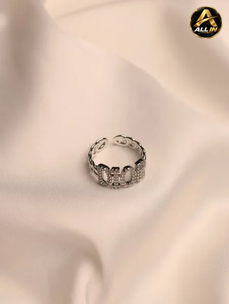 خاتم DIOR ستانلس ستيل.