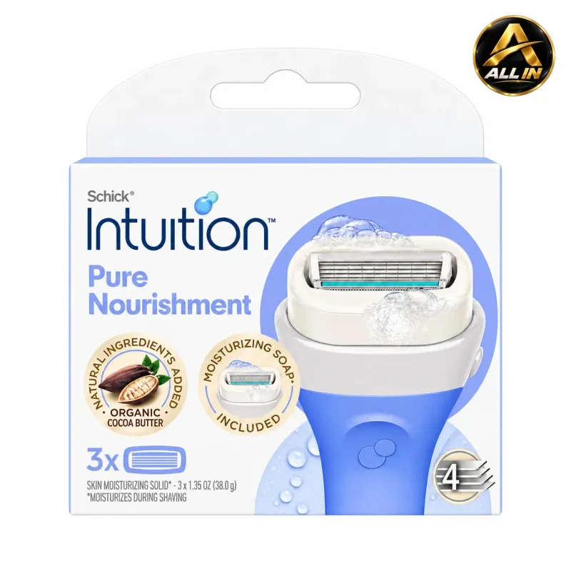 3 رؤوس — Schick Intuition Pure Nourishment Refills