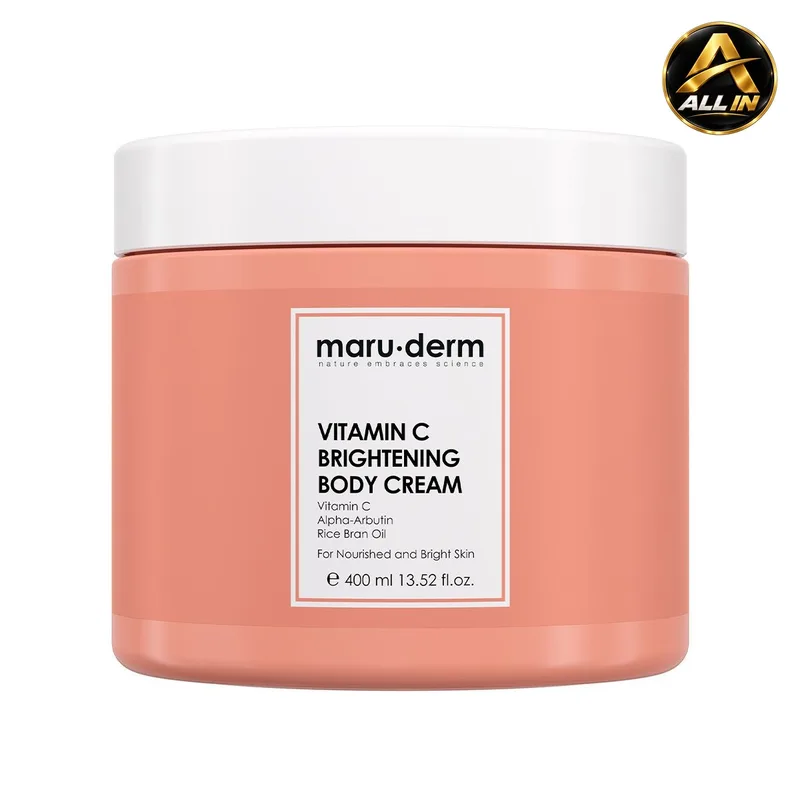 كريم لتفتيح الجسم بفيتامين سي من ماروديرم Maruderm Vitamin C Brightening Body Cream 400 ML