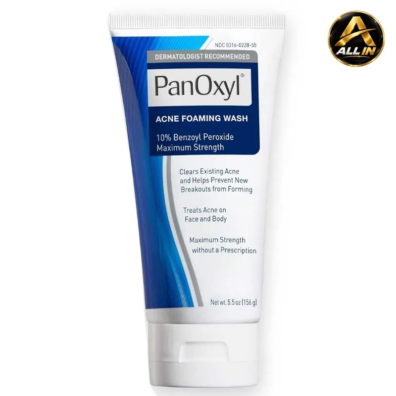 غسول رغوي لحب الشباب، بيروكسيد البنزويل 10% PanOxyl