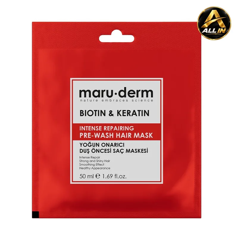 ماسك الشعر بالبيوتين و الكيراتين Biotin & Keratin Repairing Pre-Wash Hair Mask