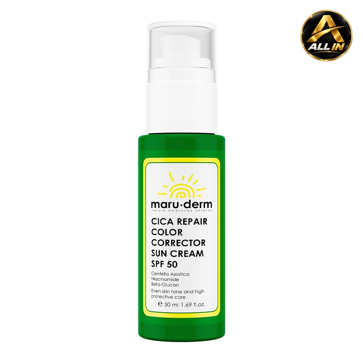 واقي شمس من ماروديرم Maruderm SPF 50+ Cica Tone Correcting Sunscreen، صورة 1
