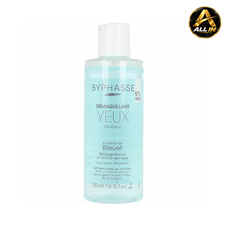 مزيل مكياج العيون بخلاصة زهرة الذرة من بايفيز | Byphasse Eye Makeup Remover With Cornflower Extract، صورة 1