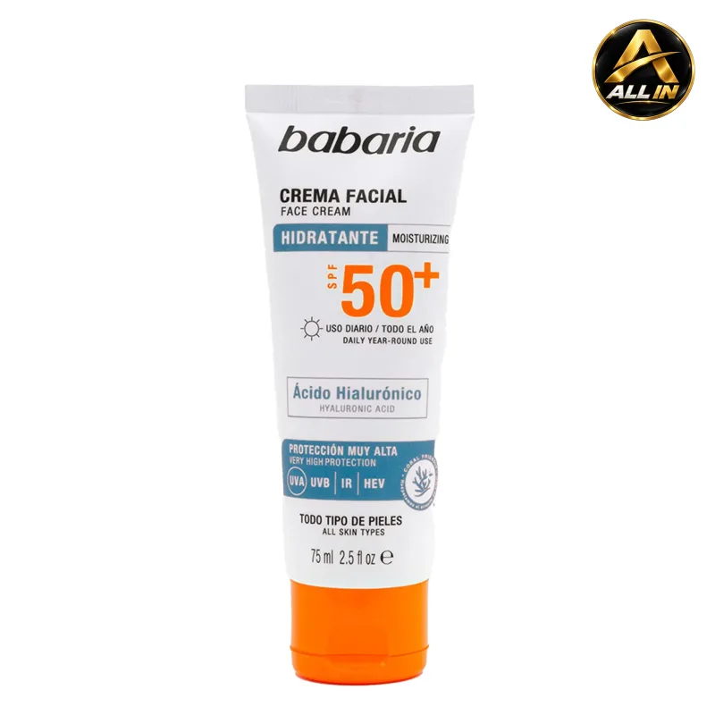 واقي شمس للوجه Babaria SPF50+ Facial Sunscreen