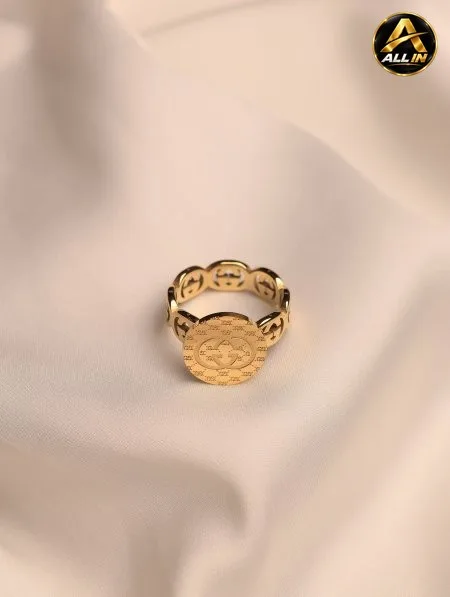 خاتم GUCCI ستانلس ستيل.