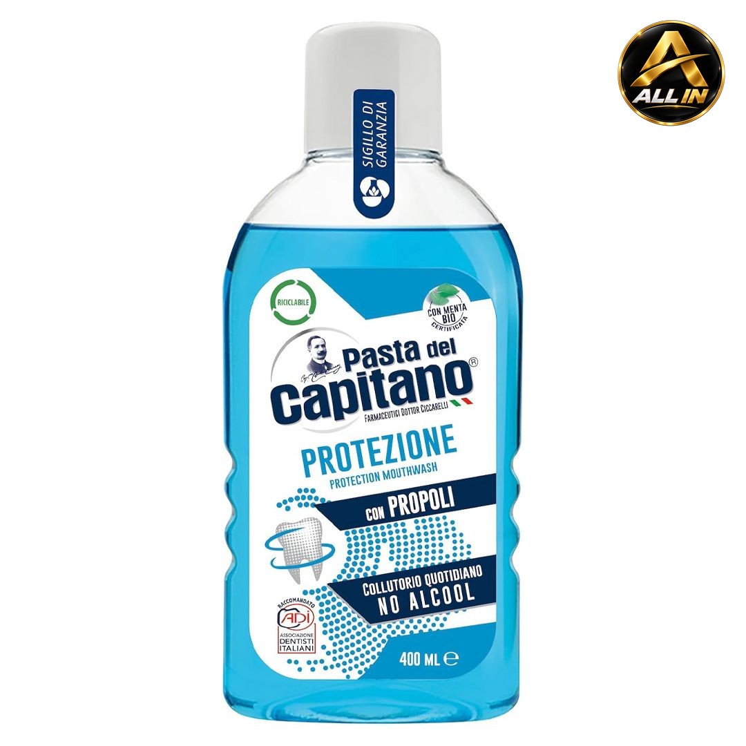 غسول الفم لحماية الاسنان واللثة | Pasta Del Capitano Whitening Mouthwash 400ML، صورة 1