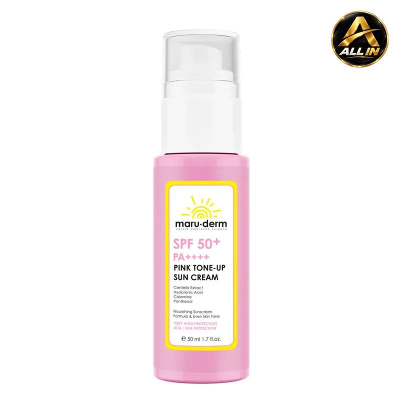 كريم واقي الشمس باللون الوردي Maru.derm PINK TONE – UP SUN CREAM 50 ML