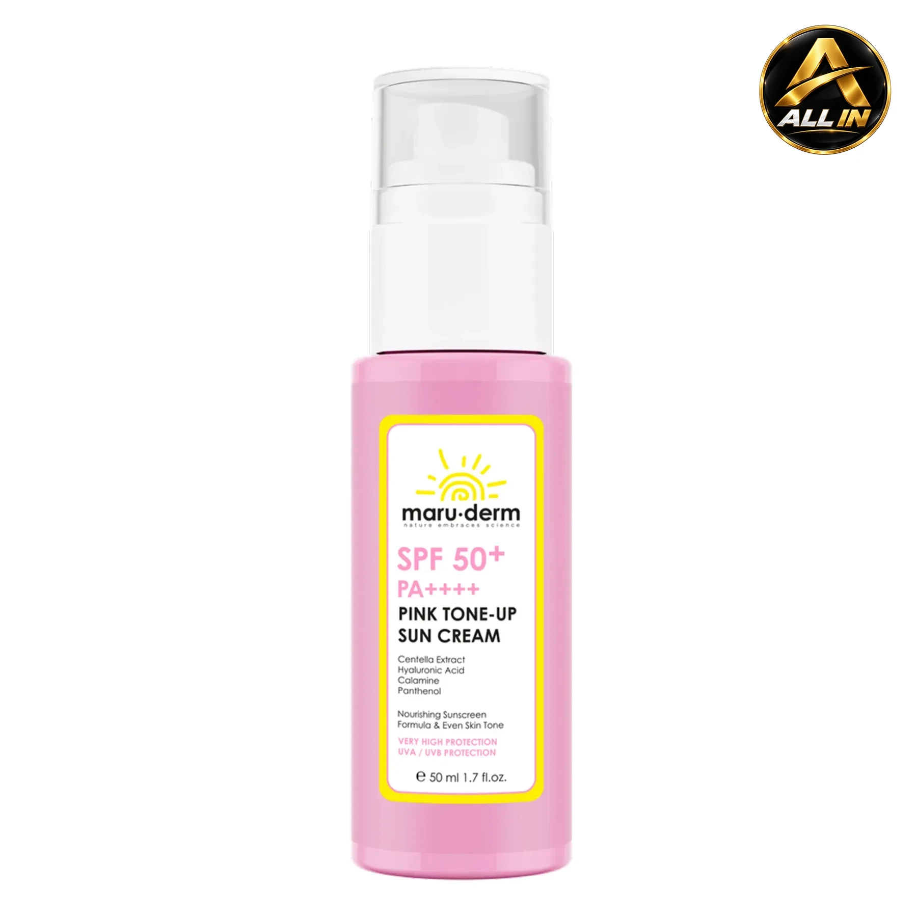 كريم واقي الشمس باللون الوردي Maru.derm PINK TONE – UP SUN CREAM 50 ML، صورة 1