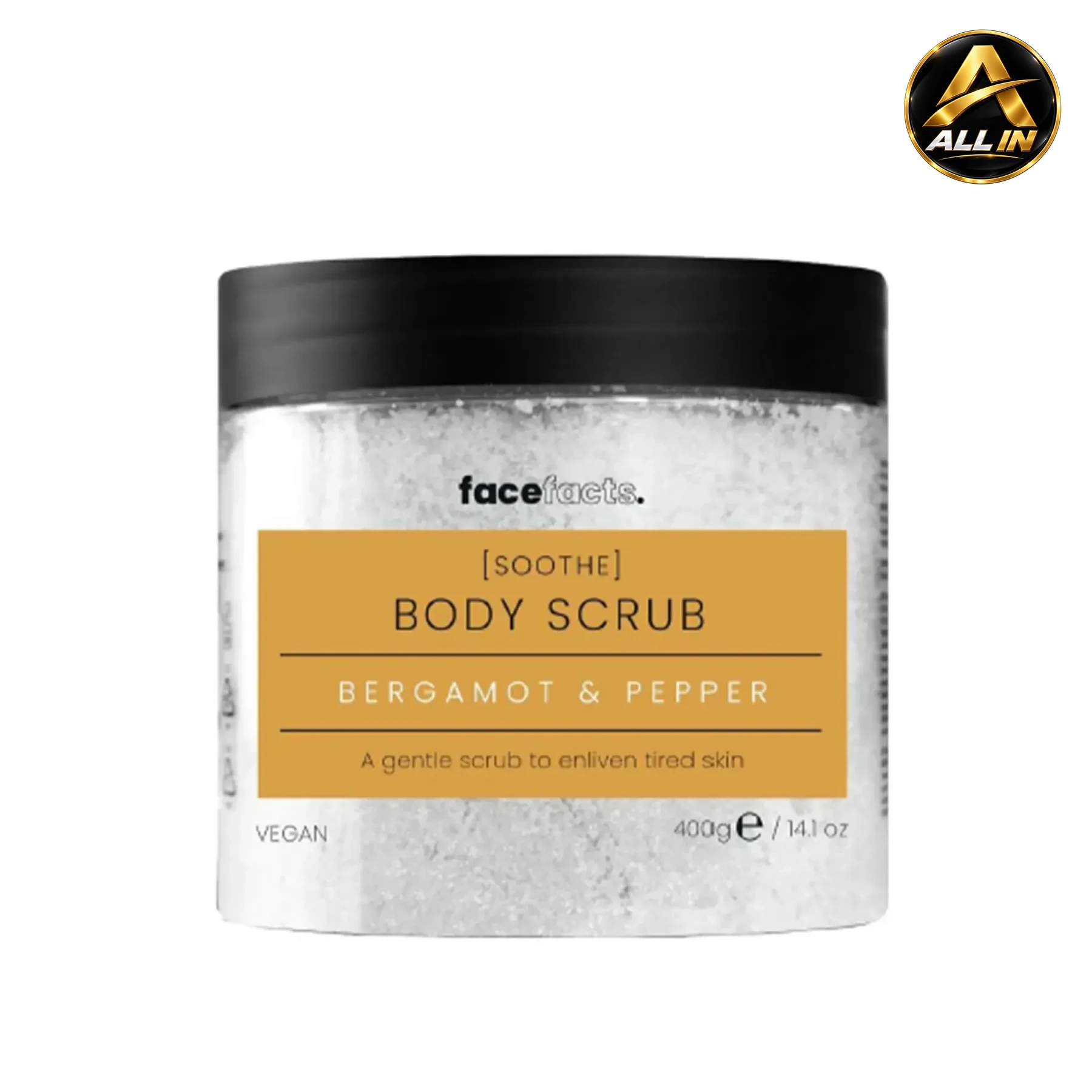 مقشر الجسم – برغاموت وفلفل FACE FACTS SBA BODY SCRUB -BERGAMOT & PEPPER، صورة 1