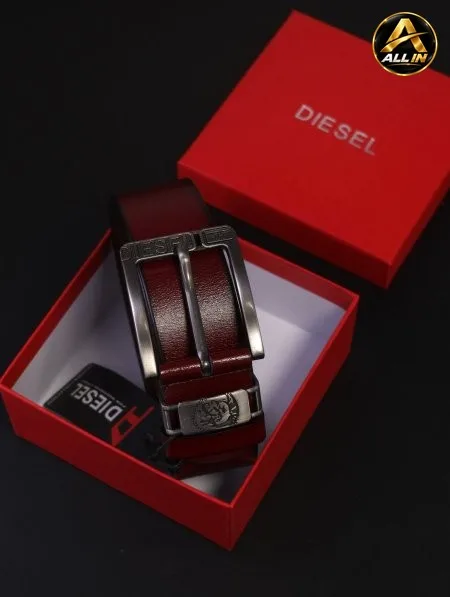 قشط DIESEL جلد كواليتي عالي / مرفق بعلبة.