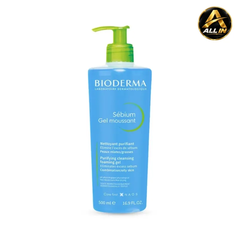غسول للبشرة المختلطة و الدهنية Bioderma Sébium Gel Moussant 500ML