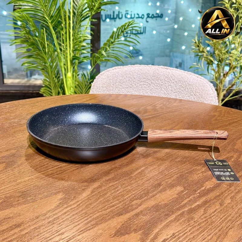 مقلاة 26 سم رخام اسود 3015