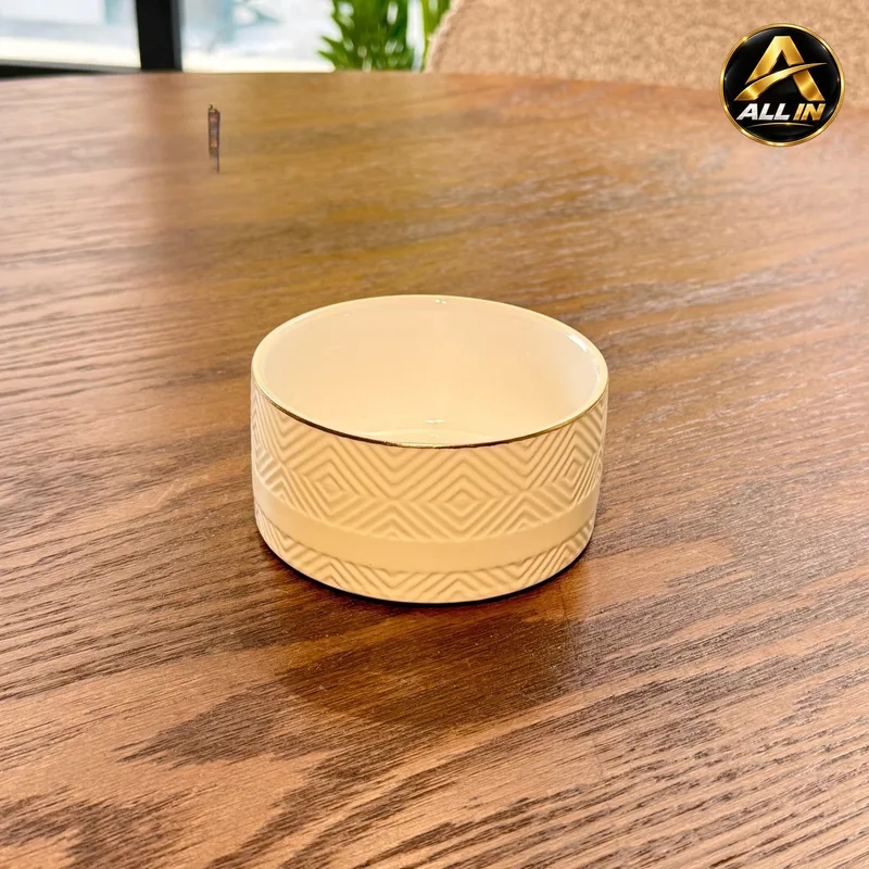 طقم صحون ضيافة 6 مدور بورسلان AMBER 4MB
