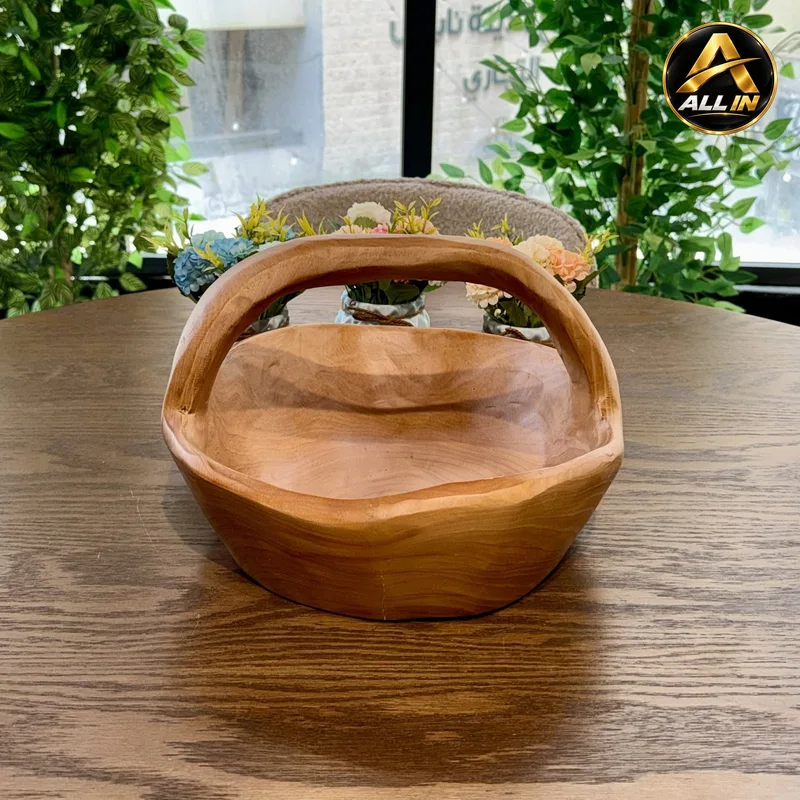 سلة خشب بامبو كبير S16-4