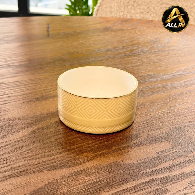 طقم صحون ضيافة 6 مدور بورسلان AMBER 4SY