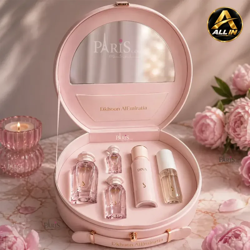 طقم دخوني ديفا مع شنطة DKHONI DIVA GIFT SET