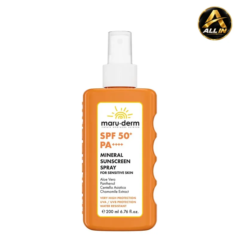 واقي شمس أطفال للجسم MARUDERM SPF 50+ Mineral Sunscreen Spray for Kids 200ML