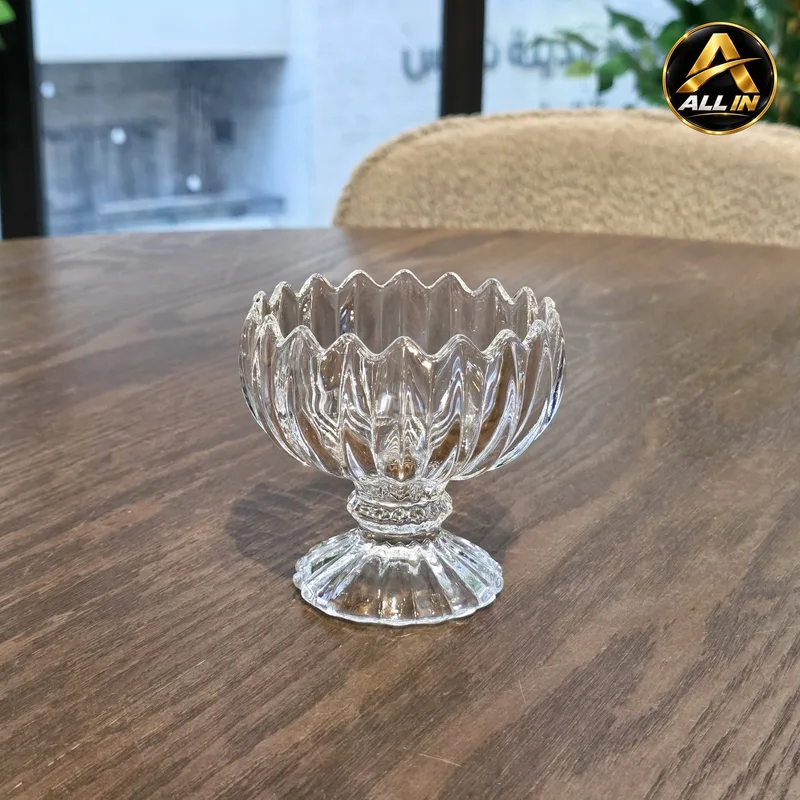 طقم كاسات 6 بوظة شفاف S12-44