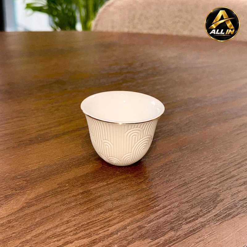 طقم فناجين سادة 12 بورسلان AMBER 8MB