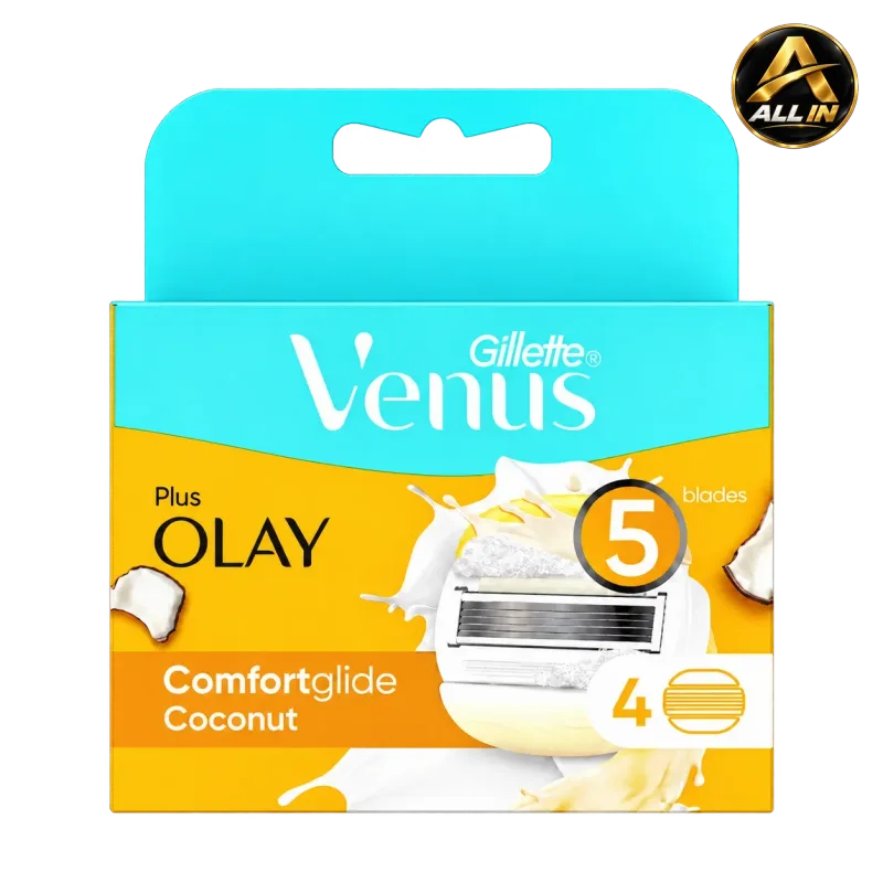 4 رؤوس — Gillette Venus Comfortglide Coconut Refills