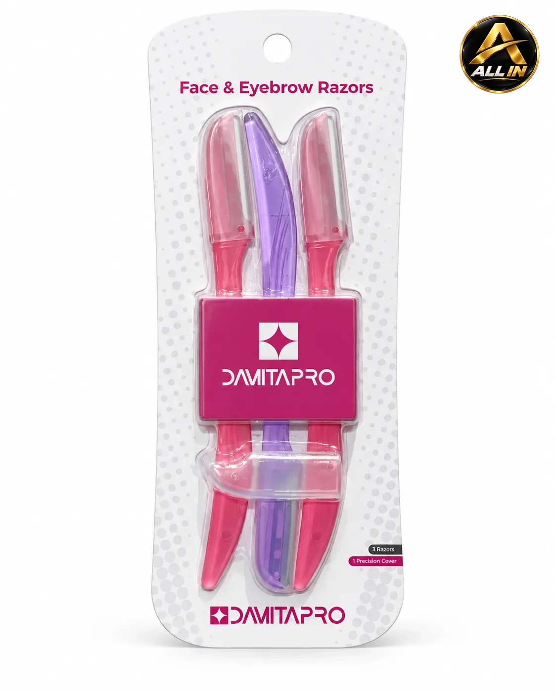 شفرات الوجه والحواجب – 3 قطع Davita Pro Face & Eyebrow Razors – 3 Pcs، صورة 1