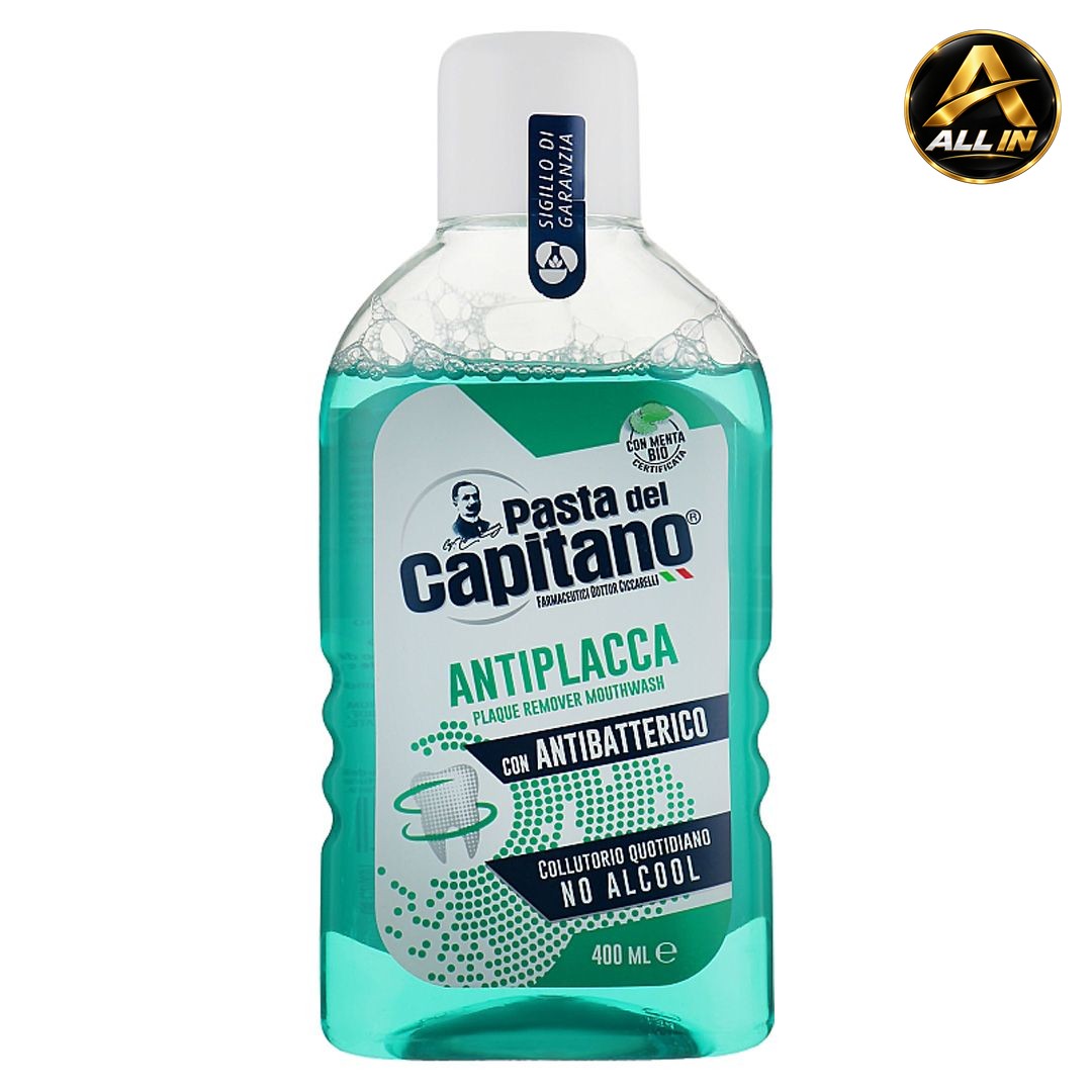 غسول فم لمحاربة التسوس | Pasta Del Capitano Antiplaque Mouthwash 400ML، صورة 1