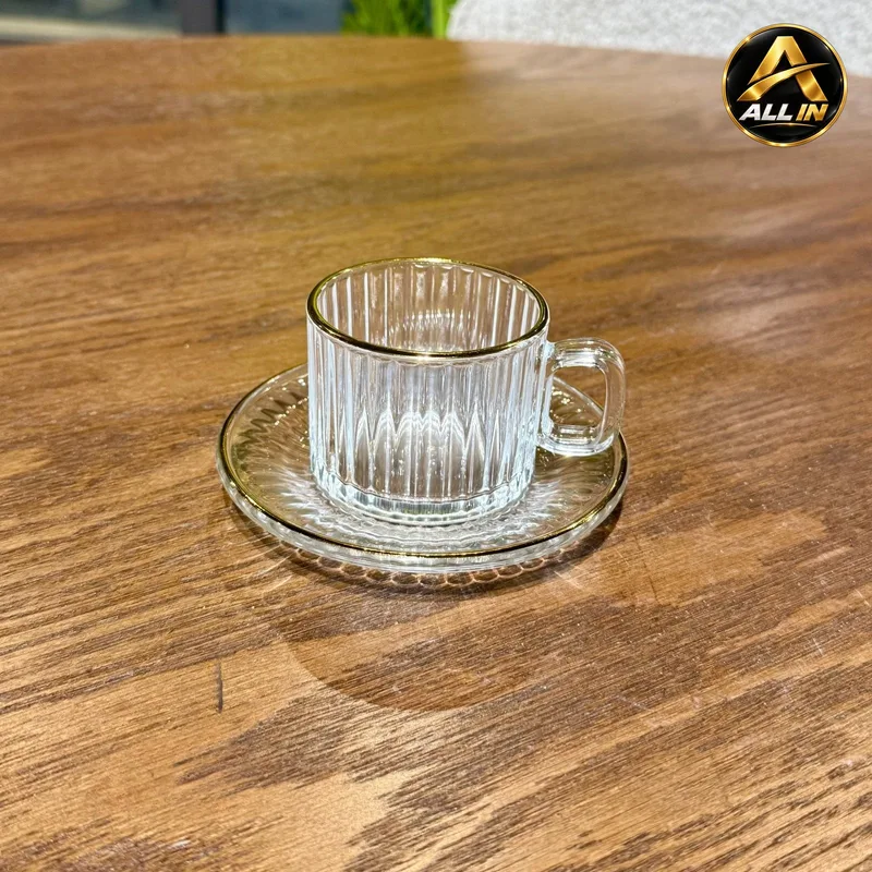 طقم فناجين قهوة 6+6 زجاج ADC2002B