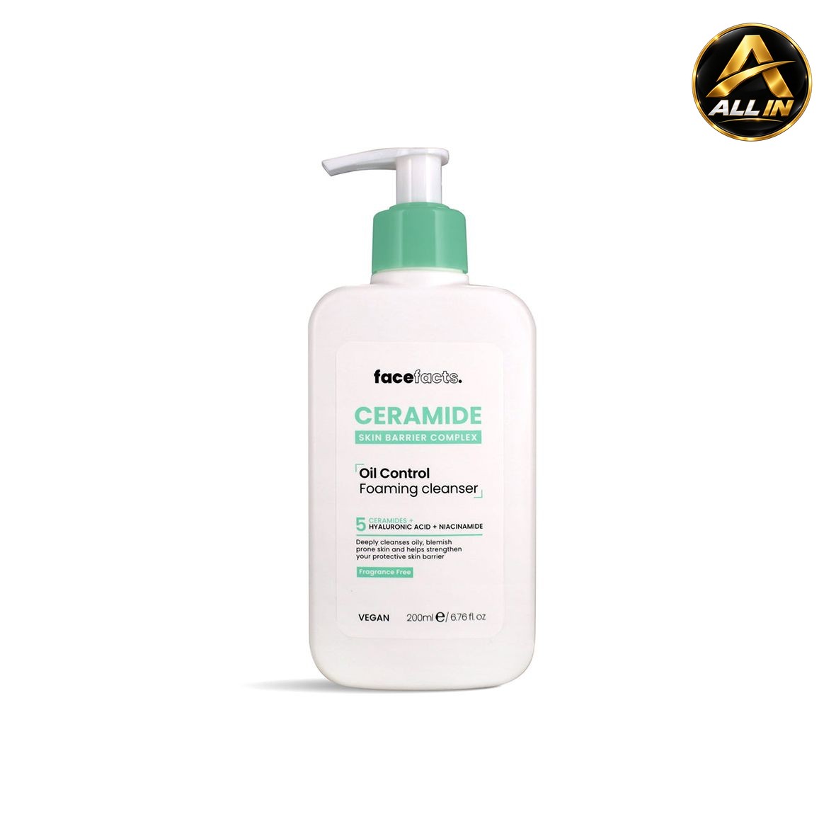 غسول سيراميد رغوي للتحكم في الزيوت | Face facts Oil control Foaming Cleanser، صورة 1