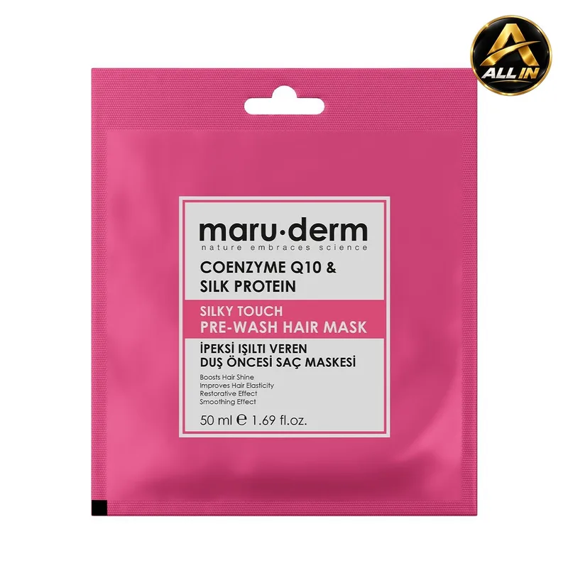 ماسك الشعر من ماروديرم Maru.derm Coenzyme Q10 & Silk Protein Silky Touch Pre-Wash Hair Mask
