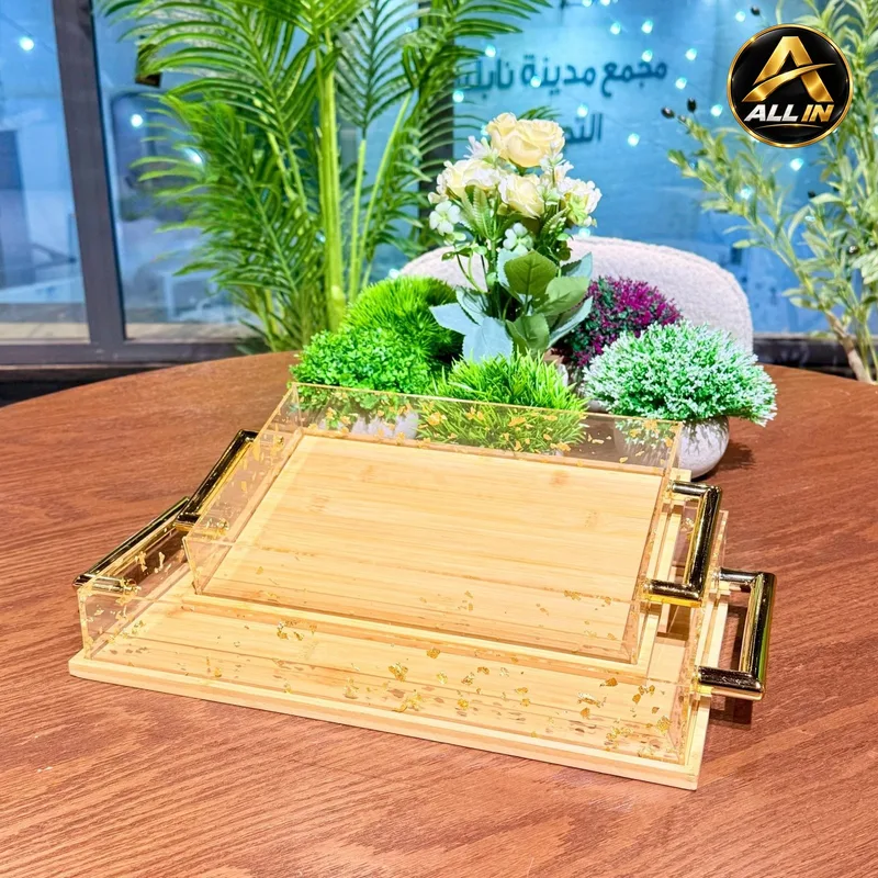 طقم صواني ضيافة قطعتين S02-4