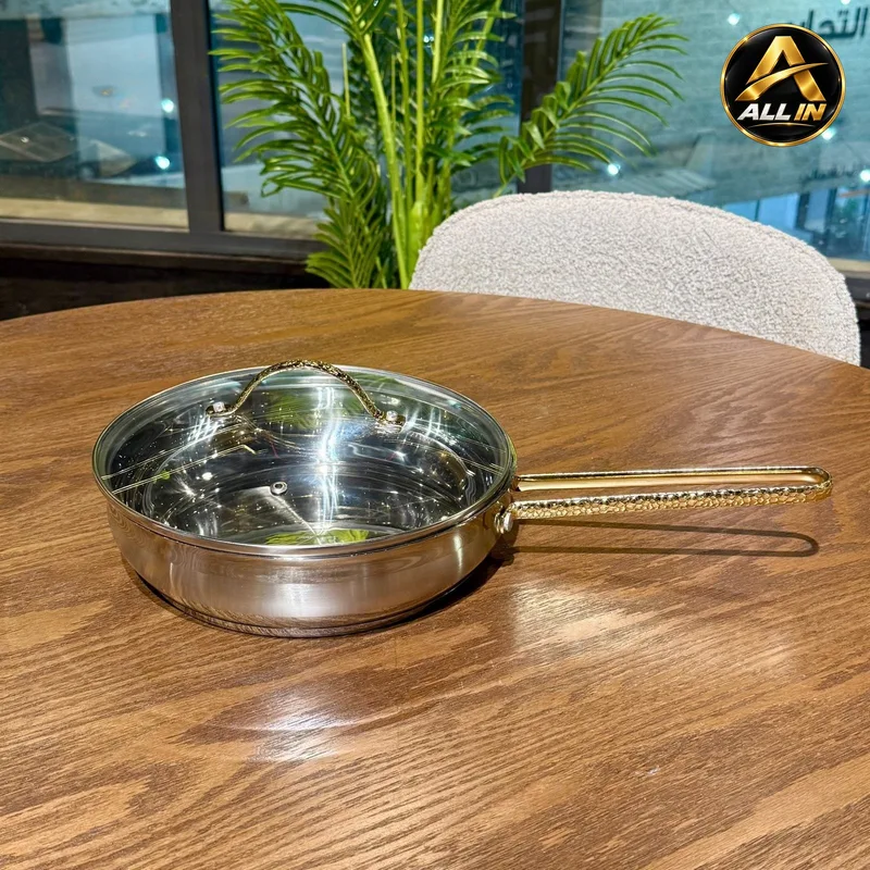 مقلاة مع غطاء 24 سم ستانليس ستيل ADC338