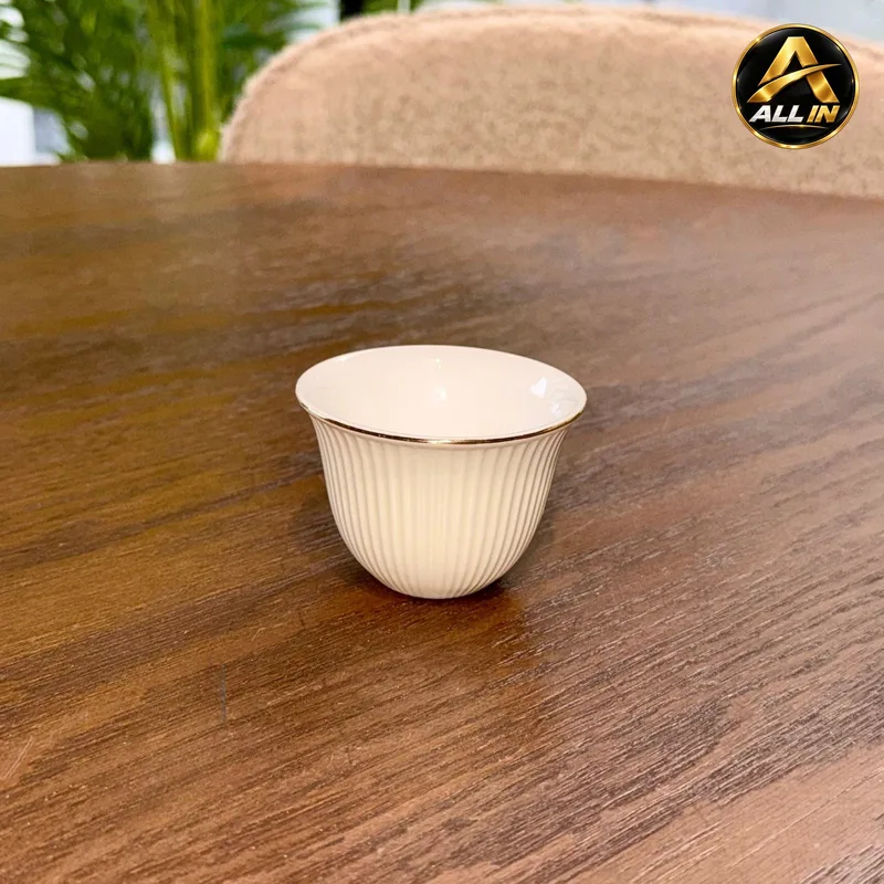 طقم فناجين سادة 12 بورسلان AMBER 12MB