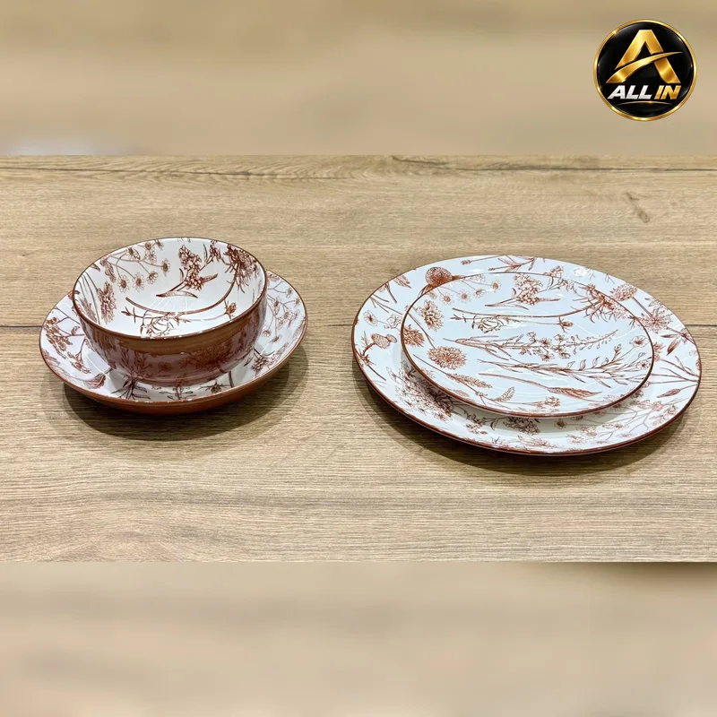 طقم صحون 24 قطعة بورسلان S6 H6