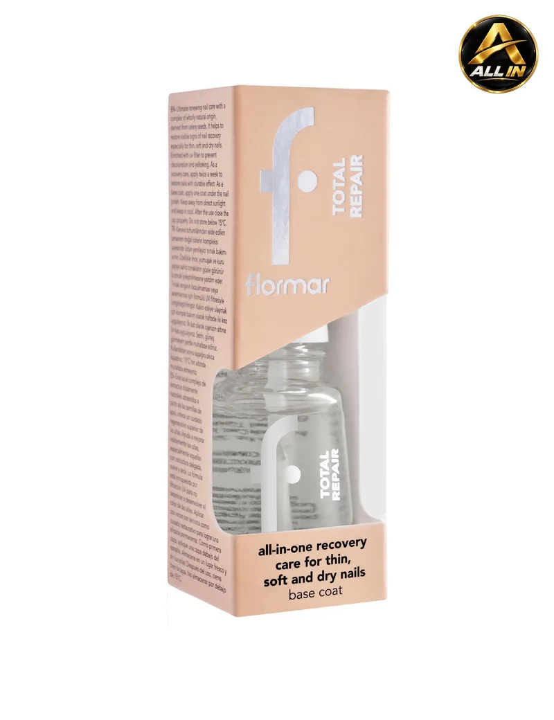 بيس كوت للعناية بالأظافر Flormar Total Repair Nail Care Base Coat