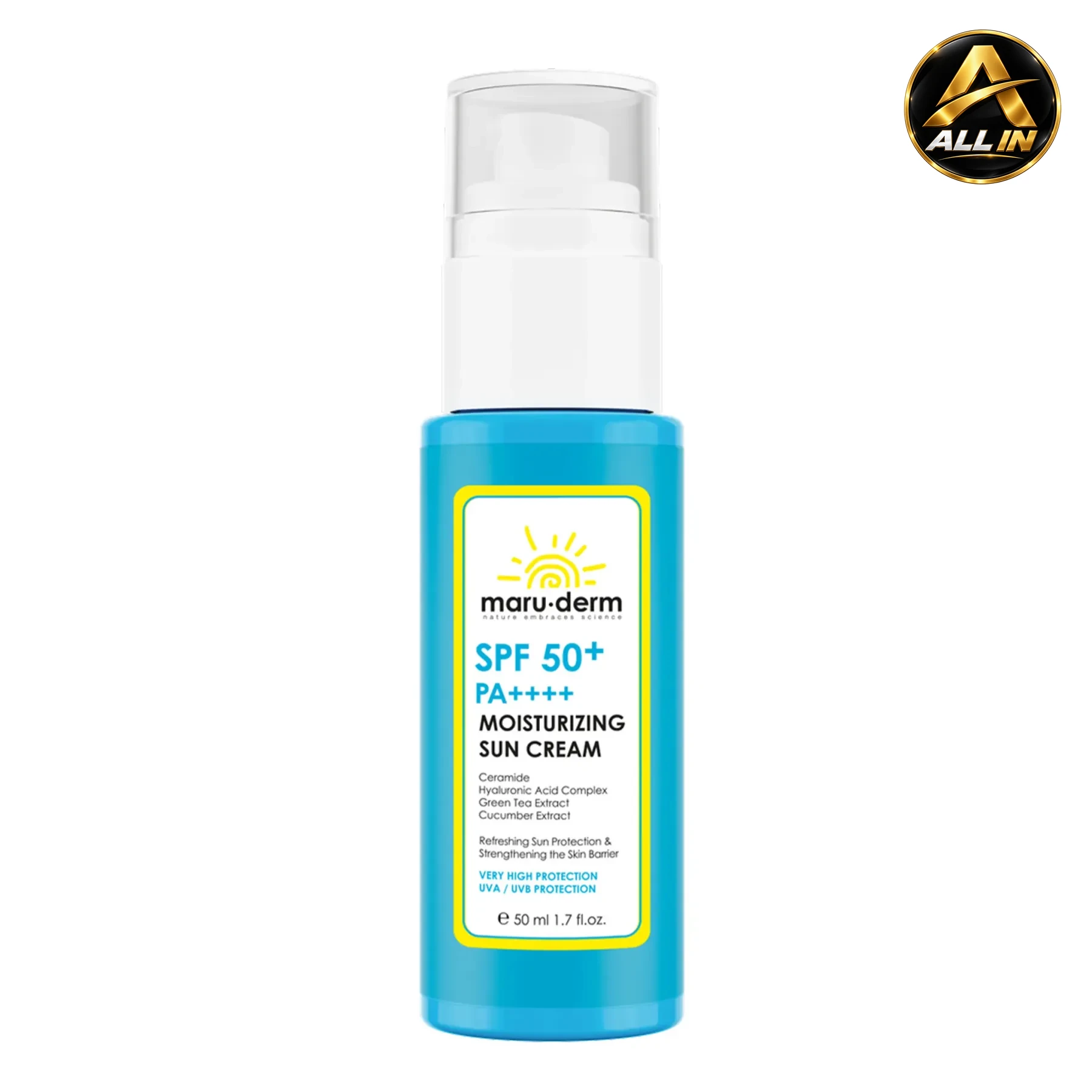 كريم واقي شمس المرطب +Maru.derm Moisturizing Sun Cream SPF 50، صورة 1