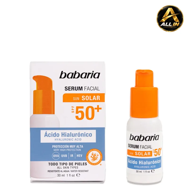 سيروم واقي من الشمس للوجه +Babaria Hyaluronic Acid Solar Serum Spf 50