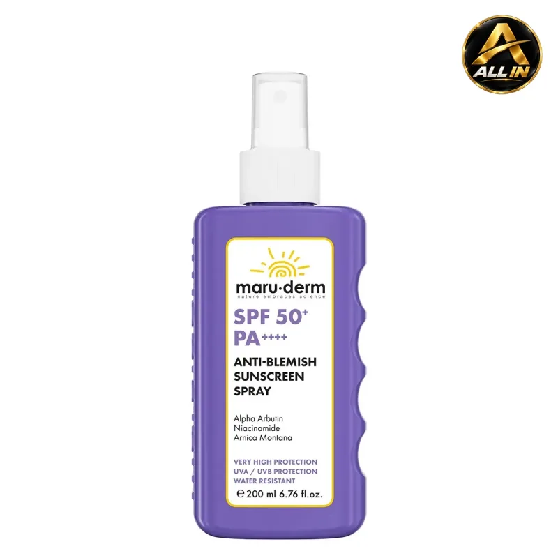 واقي شمس للجسم MARUDERM SPF 50+ Sunscreen Anti-Blemish Body Spray 200ML